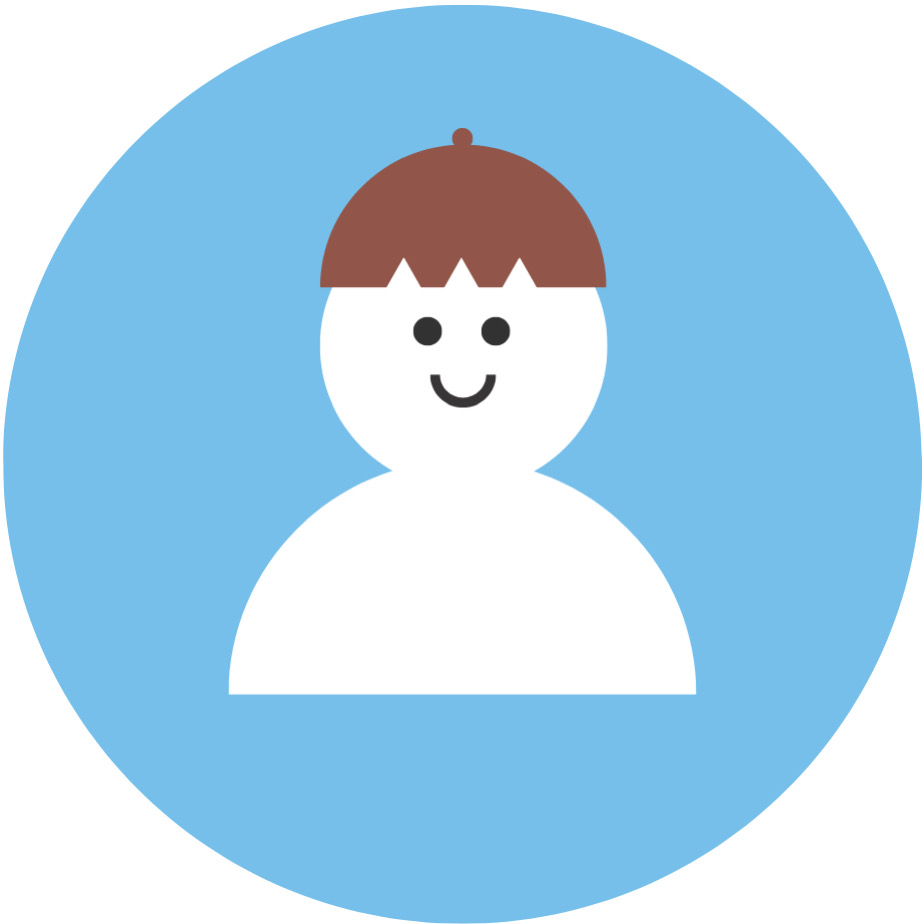 PayPayフリマ:髪型を設置したプロフィール画像(どんぐりヘアー・茶髪)