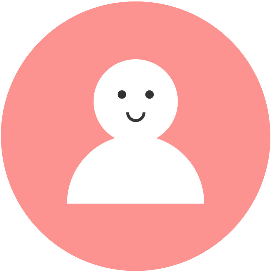 PayPayフリマ：初期設定に顔パーツがついたプロフィール画像（ピンク）