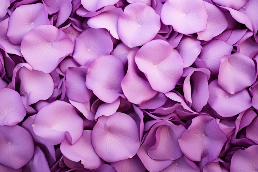 【無料】美しい女性を生成するMidjourneyのプロンプト3選：3.紫の薔薇の花びら