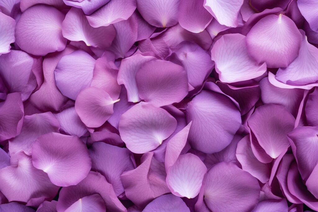 【無料】美しい女性を生成するMidjourneyのプロンプト3選：3.紫の薔薇の花びら